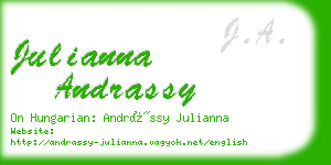 julianna andrassy business card